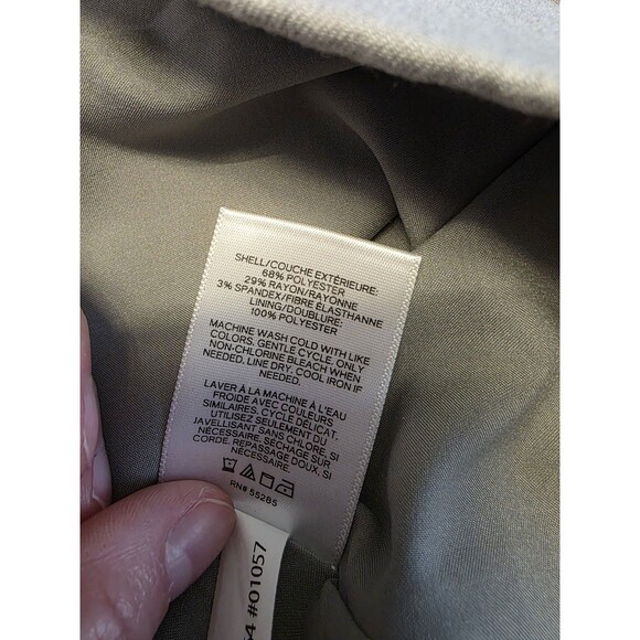 Express Blazer Jacket Women's Button Single Breasted Lined Gray Size 14 Career - Picture 3 of 7